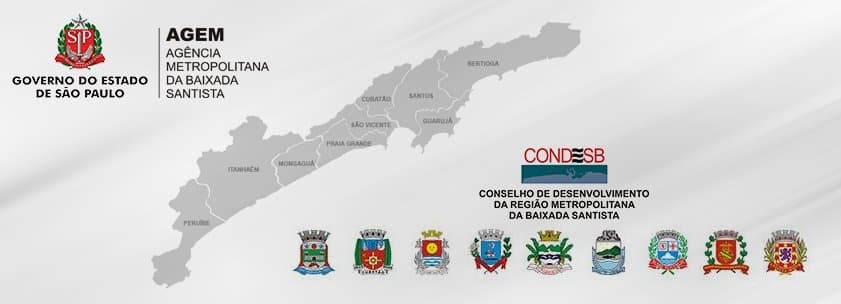 Mapa da Baixada Santista